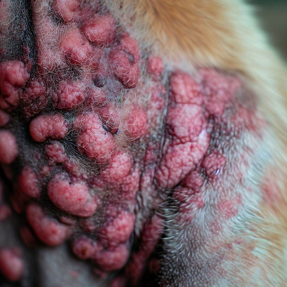 Choroba skóry u psa