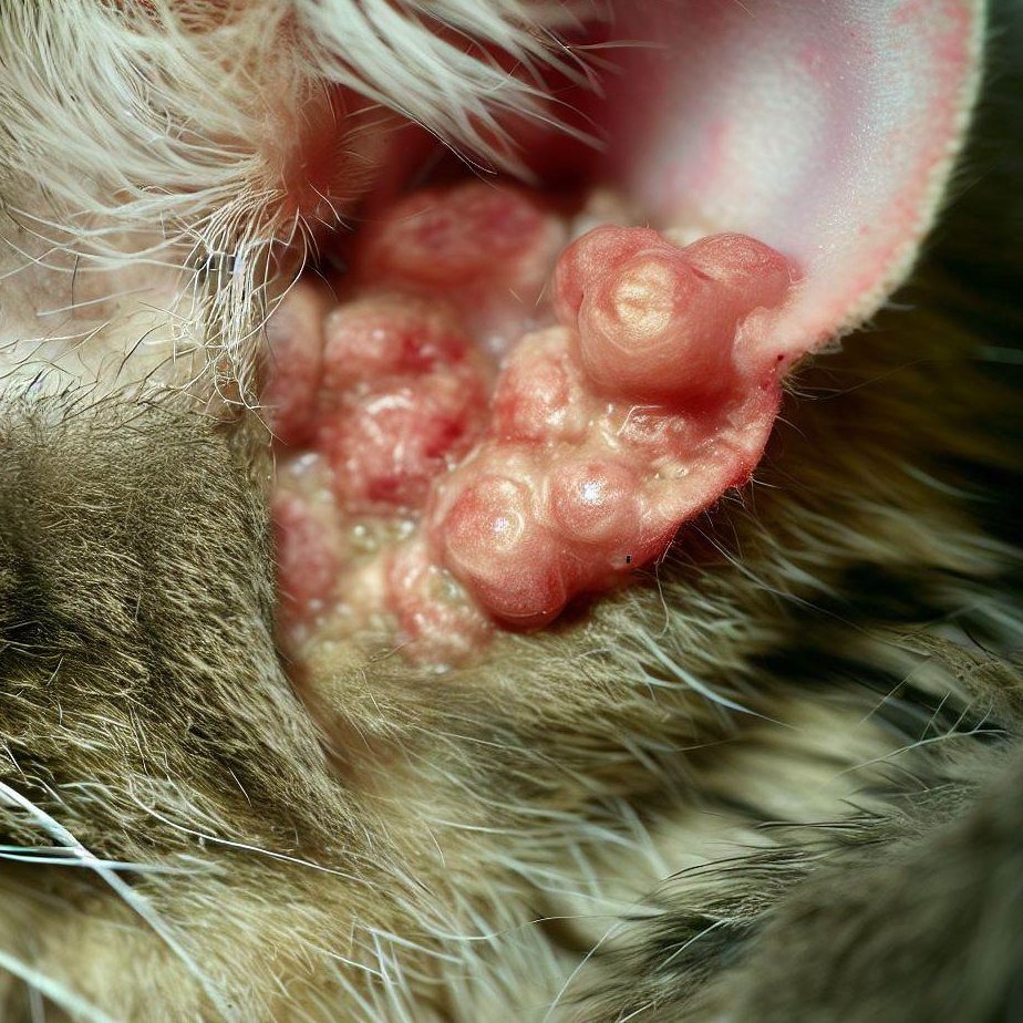 Choroby uszu u kota